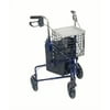 drive Deluxe Rollator Adjustable Height / Folding Aluminum 300 lbs. 31 to 38 inch Handle Height 10289BL
