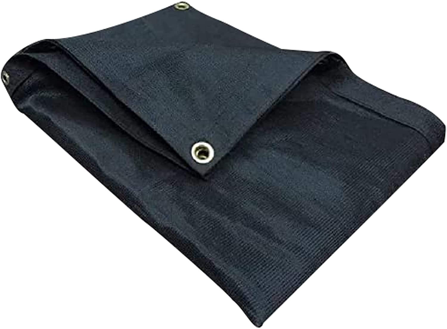 Tarps Now 70 Shade Mesh Tarps Cover with Brass Grommets Black, 6' x 8