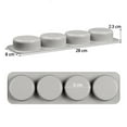 thumbnail image 4 of Clearance！FNGZ Silicone Soap Mold Diy 4 Grid Silicone Soap Mold Handmade Soap Making Round Moulds Tool, 4 of 5