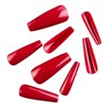 thumbnail image 2 of CEHVOM 100pc Of Matte Ballet Fake Nails Long Nail Art Patches Full Frosted Nail Box, 2 of 3