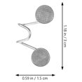 thumbnail image 4 of OULII 2Pcs Clothes Tightening Clips Silver Alloy Waist Adjustment Daily Wear Men, 4 of 8