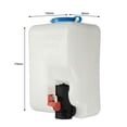 thumbnail image 2 of SHAR Universal Windshield Washer Bottle Kit with 12V Pump Hose Jets Wiring Switch, 2 of 5