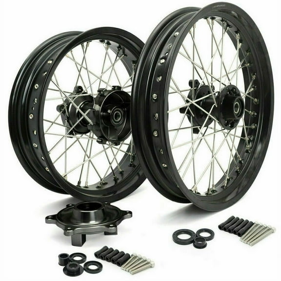 Complete 19" x 3" Front & 17" x 4.25" Rear Wheel Rim Hub Set Cush Drive for BMW G310GS