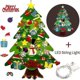 thumbnail image 1 of Árbol de Navidad del fieltro, árbol de Navidad del fieltro de Diy con 5 metros 50 luces llevadas de la secuencia Hs, 1 of 5