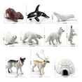 thumbnail image 2 of Arctic Animal Model Set Kid Funny Arctic Reindeer White Whale Bear Walrus Figurine Toy Decoration, 2 of 6
