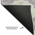 thumbnail image 5 of Addison Rugs Mayfield Premium Machine Washable Traditional Damask Lavender Rectangle Rug, 8' x 10', 5 of 6