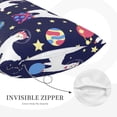 thumbnail image 5 of Fotbe Lama in Space Pillow Cases - Envelope Closure - Luxury, Extra Soft, Cooling Pillow Covers - Wrinkle, Fade, Stain Resistant-16"x24", 5 of 9