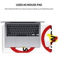 thumbnail image 3 of Pobuds Leather Laptop Sleeve, Padded Case, Thin Portable, Versatile Bag - Compatible with most 13 inch laptops for MacBook Pro 13 inch 2016 or later, MacBook Air 13,14 - Horizontal, hands off sign, 3 of 5