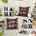 thumbnail image 5 of Christmas Outdoor Pillow Covers for Couch Set of 4 Red Xmas Holiday Cushion Cases for Home Decor Living Room Car,20x20, 5 of 5