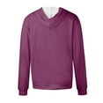 thumbnail image 5 of Augper Women Fashion Fleece Blouse Long Sleeve Tops Sweatshirt Pockets Drawstring Hoodied, 5 of 6