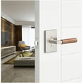 thumbnail image 3 of Sure-Loc LV101 26 GRIP-WN Levanto Passage Door Lever Set - Polished Chrome / Walnut, 3 of 7