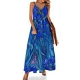 thumbnail image 1 of Vestido sin mangas Iris en índigo Vestido de dama de honor mujer Vestido de verano mujer, 1 of 7