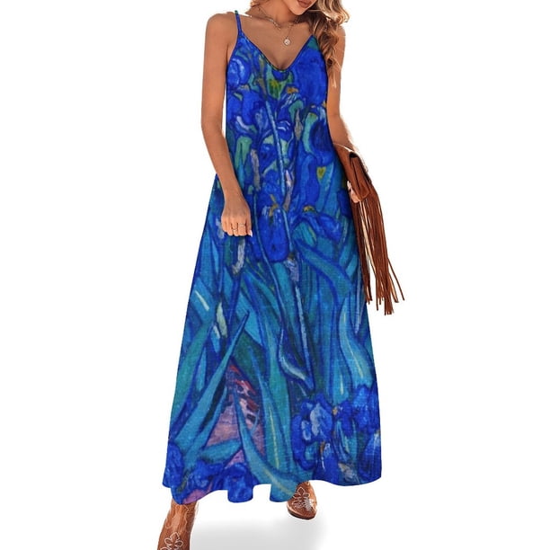 Vestido sin mangas Iris en índigo Vestido de dama de honor mujer Vestido de verano mujer