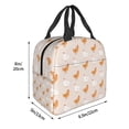thumbnail image 3 of Salouo Funny Chicken for Unisex Lunch Bag Leakproof Lunch Tote Large Capacity Reusable Insulated Lunch Box Cooler Lunch Container for Work/Office/Picnic/Travel-Black, 3 of 8
