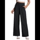thumbnail image 1 of Pantalones Deportivos Casuales, Cómodos, de Cintura Alta y Pierna para Mujer, con Bolsillos y Sueltos. Negro M, 1 of 7