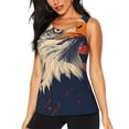 thumbnail image 1 of Balery American Bald Eagle A Camiseta sin mangas estampada ligera para mujer, tops de entrenamiento sin mangas, camisetas de yoga transpirables de secado rápido.-Small, 1 of 7