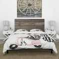 thumbnail image 3 of Designart 'Girl With Balloons and Gift boxes' Glamour Duvet Cover Set, 3 of 4