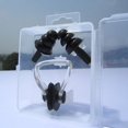 thumbnail image 1 of Tapones para los oídos de natación, tapones para los oídos de silicona reutilizables impermeables profesionales actualizados 2021 Clip para la nariz negro Sailing Electrónica, 1 of 4