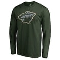 thumbnail image 2 of Men's Green Minnesota Wild Static Logo Long Sleeve T-Shirt, 2 of 3