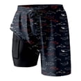 thumbnail image 4 of Womens Swim Shorts with Compresssion Liner 2026 Summer Casual Elastic Waist Leopard Print Board Shorts with Pockets Beachwear, 4 of 4