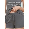 thumbnail image 3 of HEARTNICE Womens Shorts Pajama Set, Ribbed Knit Tank Top and Shorts Pj Lounge Sets Sleepwear, 3 of 6