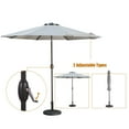 thumbnail image 4 of Clihome  9 Ft Aluminum Patio Market Umbrella with Tilt & Crank Antique Beige, 4 of 5