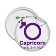thumbnail image 1 of Constellation Fate Birthday Celebration Capricorn Pins Badge Button Emblem Accessory Decoration 5pcs, 1 of 2