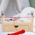 thumbnail image 3 of 1 juego de cordones para hacer pulseras, kit de herramientas de cordones de seguridad, estuche de madera, herramienta para tejer, 3 of 6