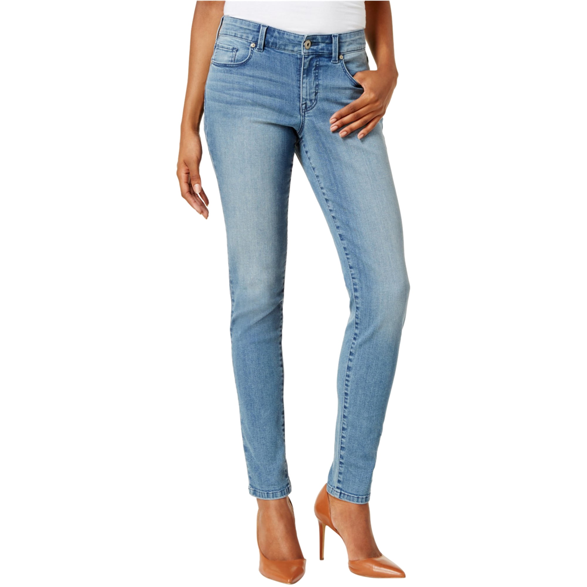 Style & Co. - Style & Co. Womens Performance Stretch Skinny Jeans, Blue ...