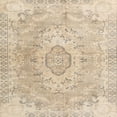 thumbnail image 1 of Ahgly Company Indoor Square Traditional Deep Peach Orange Persian Area Rugs, 5' Square, 1 of 6