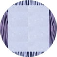 thumbnail image 1 of Ahgly Company Machine Washable Indoor Round Transitional Heavenly Blue Area Rugs, 4' Round, 1 of 7