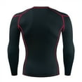 thumbnail image 3 of Mens Tight Fitting Training Clothes Sports Fitness Clothes Running Clothes Sweat Wicking Quick Drying Long Sleeved T Shirt Top, 3 of 3