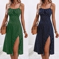 thumbnail image 5 of Yokua Sleeveless Square Neck Dress Print Side Slit Open Back Dress Show Your Charm, 5 of 16