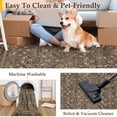 thumbnail image 2 of BERTHMEER 4'x6' Washable Brown Area Rugs for Bathroom Bedroom Entryway Kitchen Rugs Non Slip Vintage Traditional Dorm Office Oriental Carpets Tapis, 2 of 6