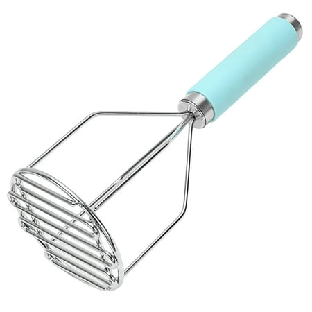 

Qianha Mall Easy-to-use Vegetable Masher Stainless Steel Potato Masher with Ergonomic Handle Multifunctional Food Mashing Tool for Carrots Avocados More Durable