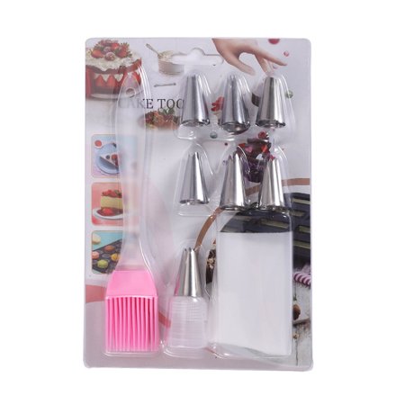 

Pastry Cake Decorating Baking Tools For Cupcakes Cakes Cookies Decorating Large Piping Set Stainless Steel Decoration Set Nozzles Tip