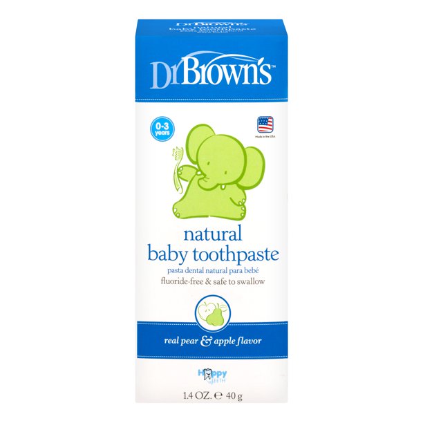 Dr Brown's Natural Baby Toothpaste Pear & Apple Flavor, 14.0 OZ