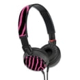 thumbnail image 1 of MightySkins SOMZX100-Zebra Pink Skin for Sony MDR ZX100 Headphones Sticker - Zebra Pink, 1 of 4