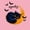 Pink Orange, variant on Manfei Halloween Black Cat Twin Comforter Sets, Galaxy Moon Bedding Set, Lavender Golden, Halloween Reversible, 2 Pieces, 1 Comforter and 1 Pillowcase