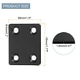 thumbnail image 2 of Uxcell 4 Set Flat Repair Plates, 1.5 x 1.77 Inch Stainless Steel Flat Straight Brace Bracket, Black, 2 of 7