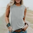 thumbnail image 2 of FAIWAD Tank Top for Women Summer Sleeveless Crewneck Going Out Tees Loose Casual Plus Size Workout Clothes, 2 of 6