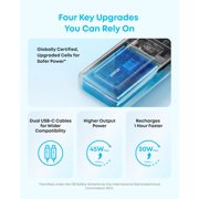 Anker Zolo Power Bank (2025 Upgraded Version), 45W Max Fast Charging, 20,000mAh Battery Pack, Dual Built-in USB-C Cables, USB-C&A Port, Compatible for iPhone 17/16 Series, Galaxy, MacBook, and More