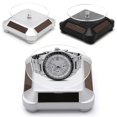 thumbnail image 2 of Plato giratorio de 360 grados con energía solar para reloj, teléfono, joyería y soporte de exhibición, 2 of 5
