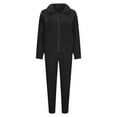 thumbnail image 2 of UAMVSH Fleece Pajamas for Women Zip Up Jacket and Long Pants Pj Set with Pockets 2 Piece Fluffy Loungewear Winter Clothes, 2 of 6
