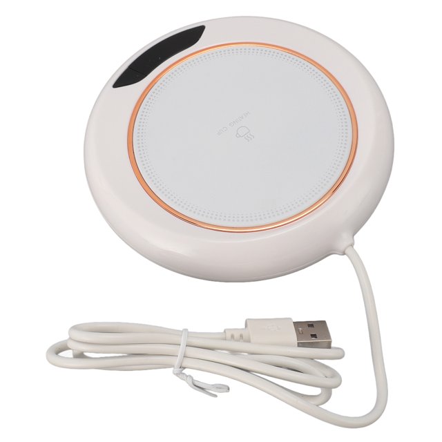 Chauffe-café Électrique, Minuterie 3 Réglages de Température Chauffe-Café Intelligent pour Usage Quotidien