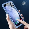 thumbnail image 4 of Clear Magnetic Cover Case for Apple Samsung Galaxy A56 5G, with Built-in Tempered Glass Screen Protector, [Compatible with Magsafe] Full Body Rugged Shockproof Case for Galaxy A56 5G, Blue, 4 of 5