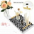 thumbnail image 4 of Bath Accessories Sets Single Print Decorative Tray With Handle For Home Bathroom Bedroom Black&white Pattern, 4 of 7