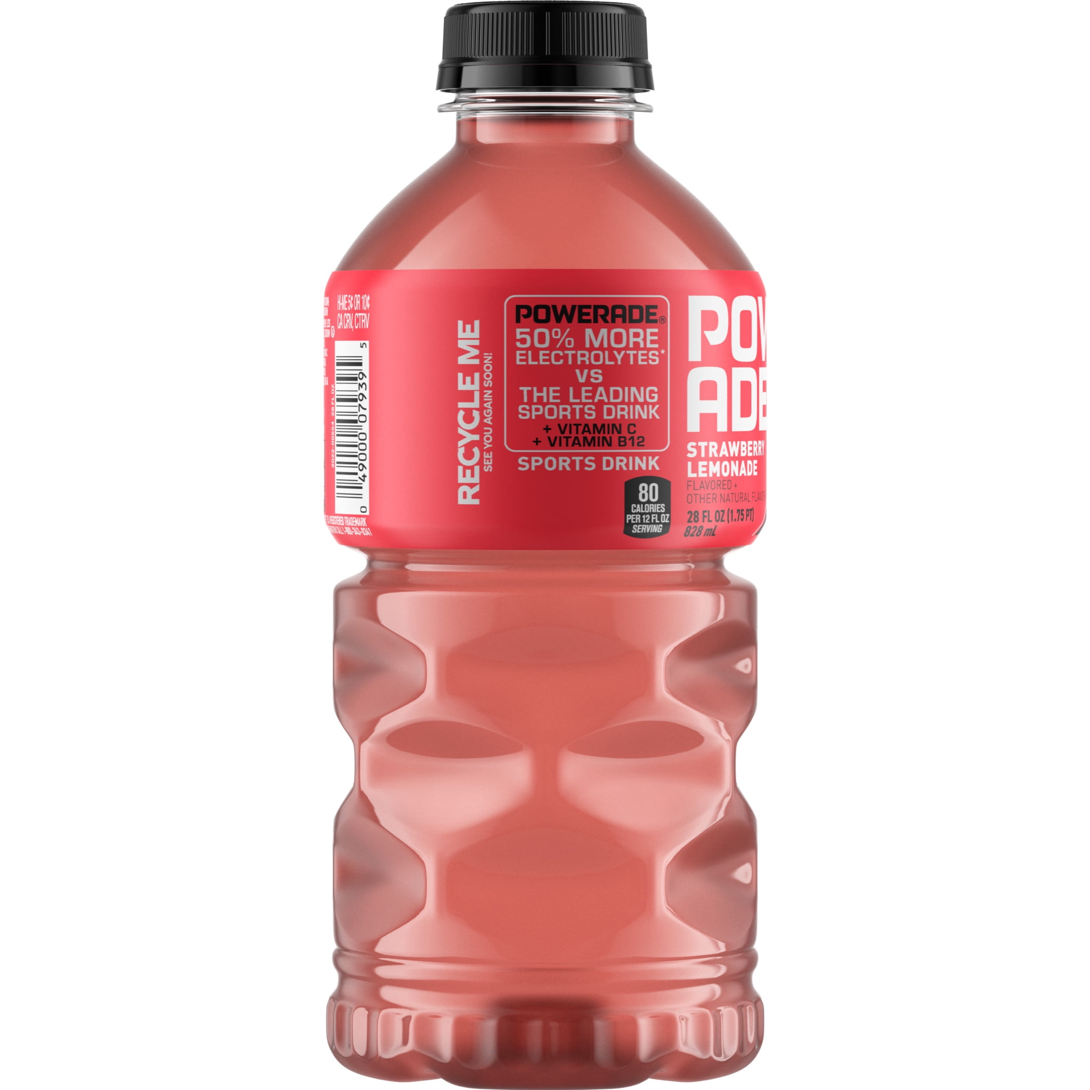 POWERADE Strawberry Lemonade Electrolyte Sports Drink Bottle, 28 fl oz