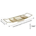 thumbnail image 2 of Gold Electroplating Bathtub Tray Caddy Strong Load, Gold Bathtub Rack, Electroplating Layer Caddy Tray Strong Load Bearing Solid Color for Bath Tub, 2 of 2
