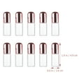 thumbnail image 3 of Howooi 10pcs Refillable Glass Roller Bottles with Lid Glass Perfume Bottles 3ml, 3 of 9